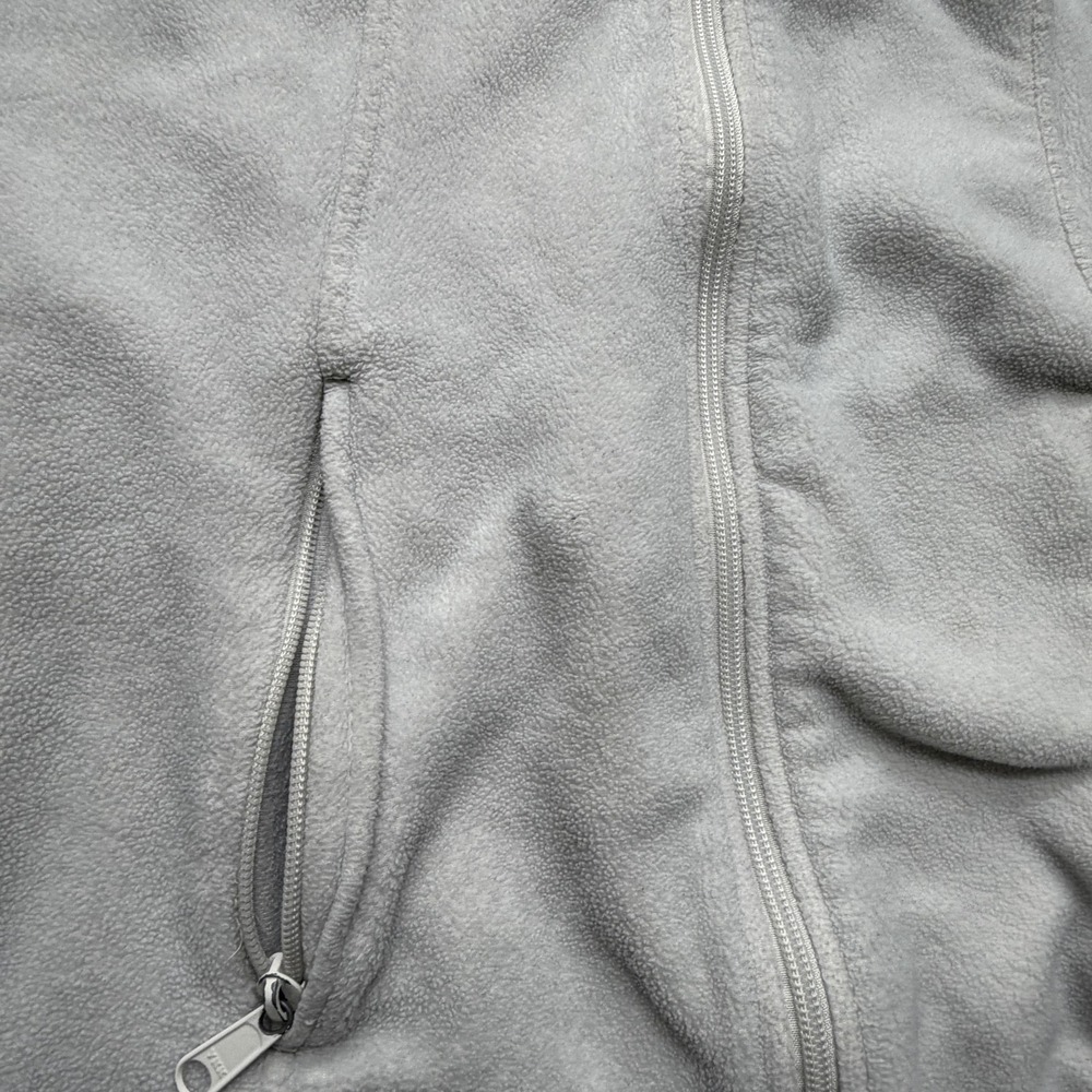 Columbia Fleece Jacket Womens Small Gray Full Zip Zip Pockets Soft Hiking‎ Warm - Picture 8 of 11